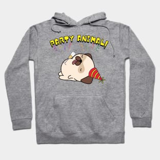 Party Animal Drunk Pug Hoodie